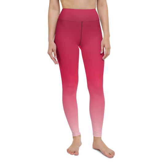 Rose | Color Gradients | All-Over Print Yoga Leggings - #1