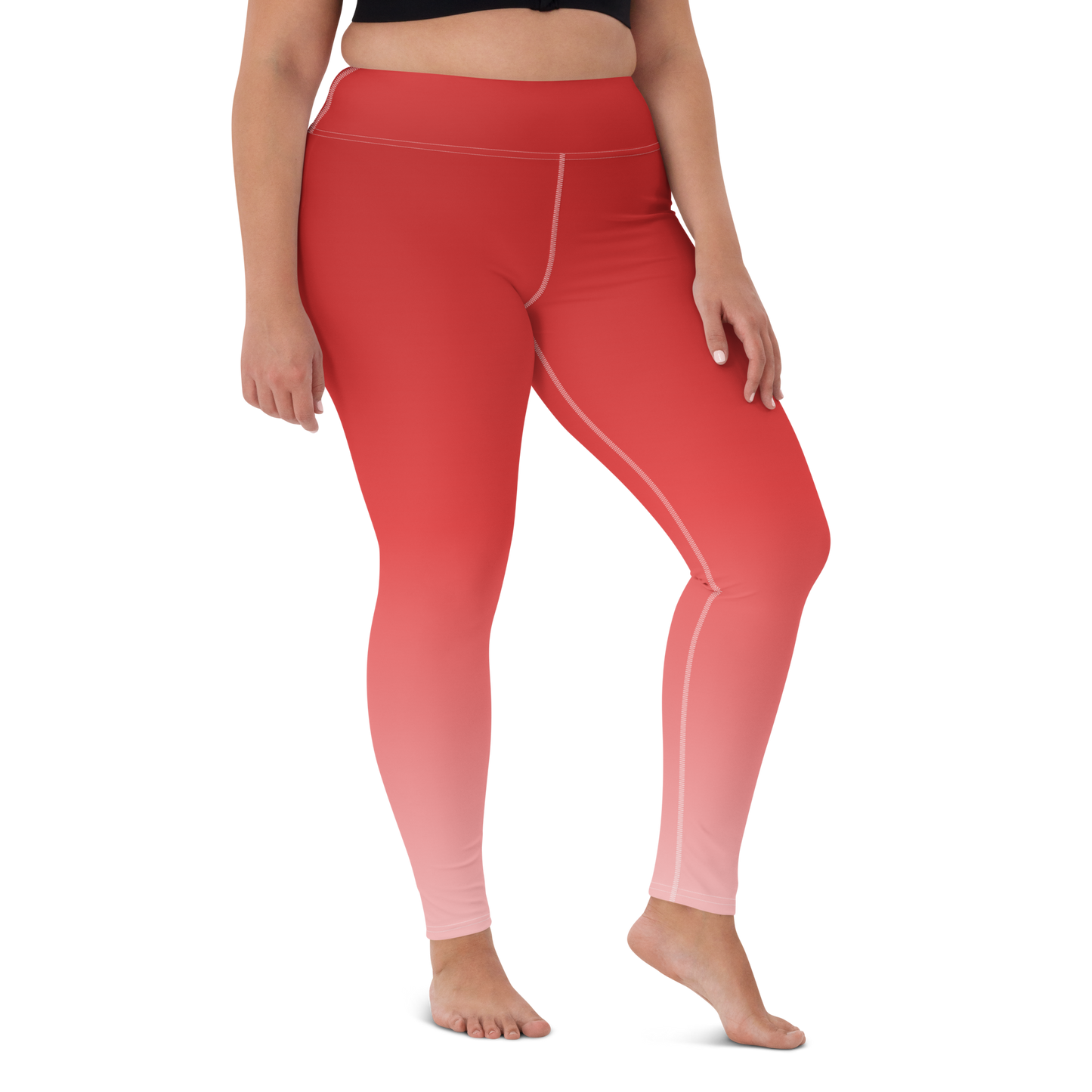 Red | Color Gradients | All-Over Print Yoga Leggings - #2