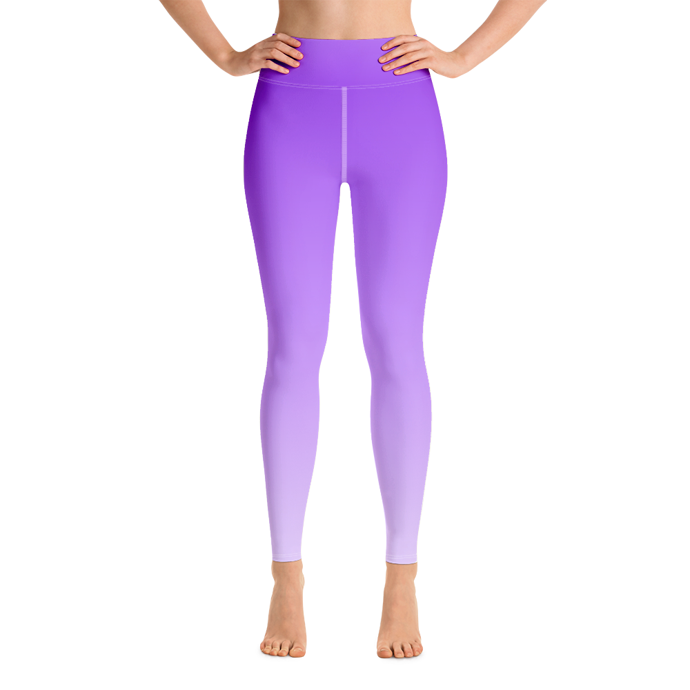 Purple | Color Gradients | All-Over Print Yoga Leggings - #3