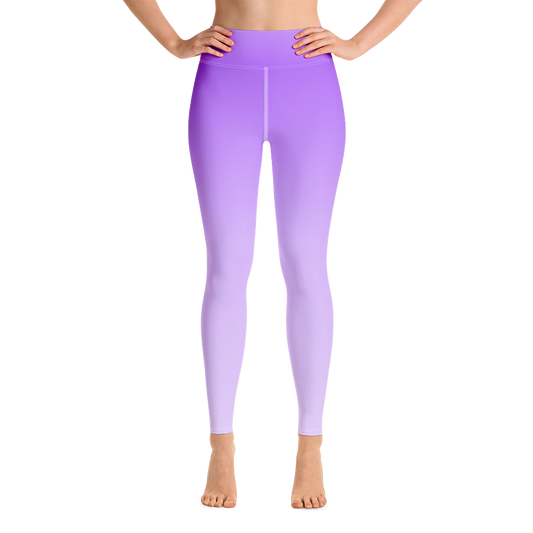 Purple | Color Gradients | All-Over Print Yoga Leggings - #4