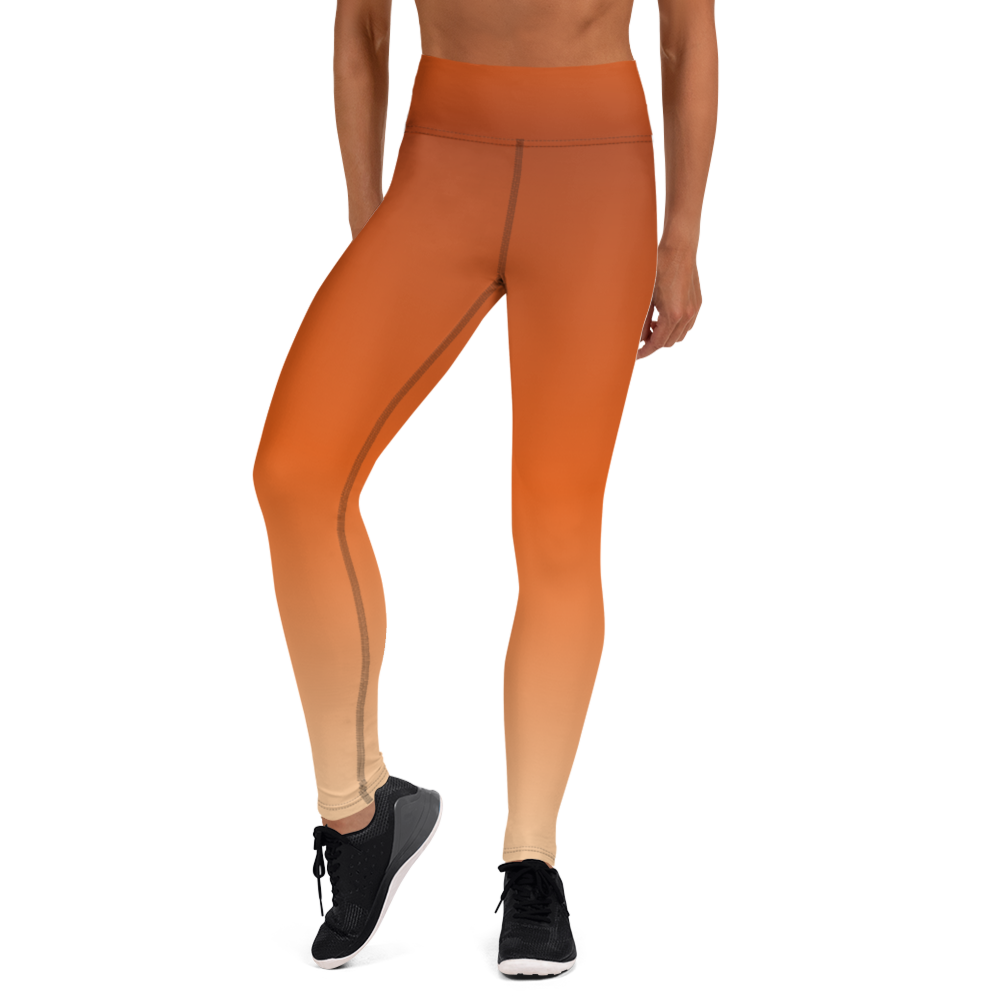 Orange | Color Gradients | All-Over Print Yoga Leggings - #1