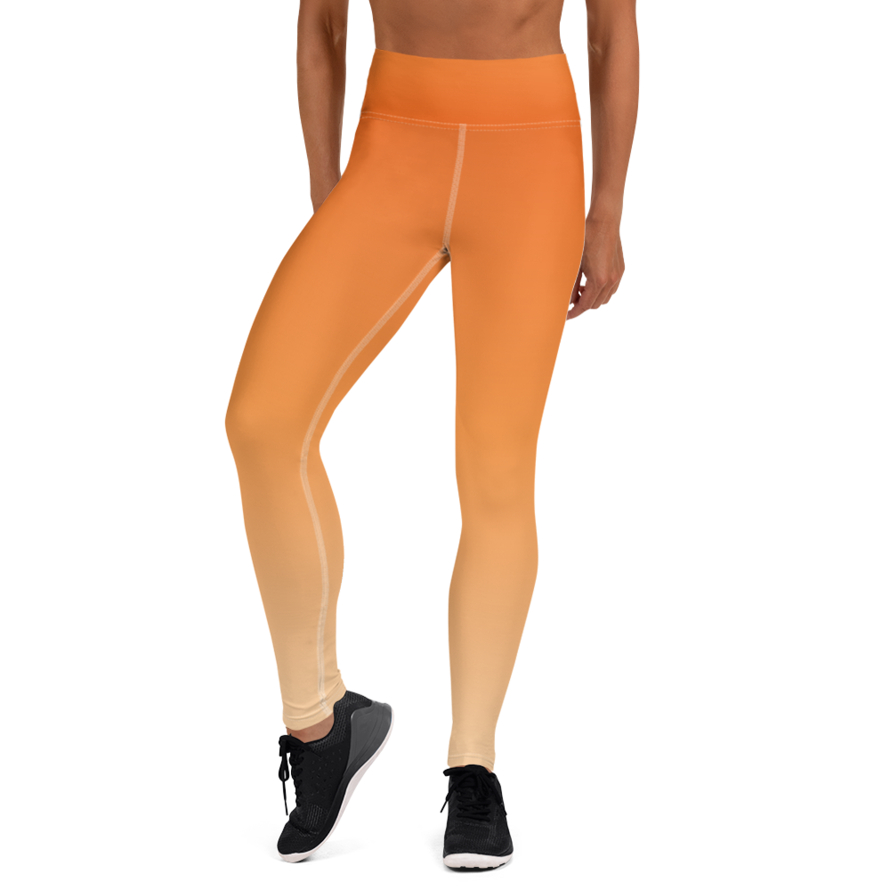 Orange | Color Gradients | All-Over Print Yoga Leggings - #3
