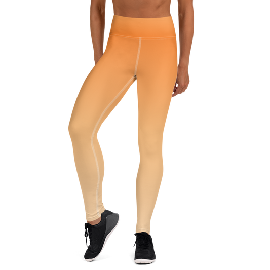 Orange | Color Gradients | All-Over Print Yoga Leggings - #4