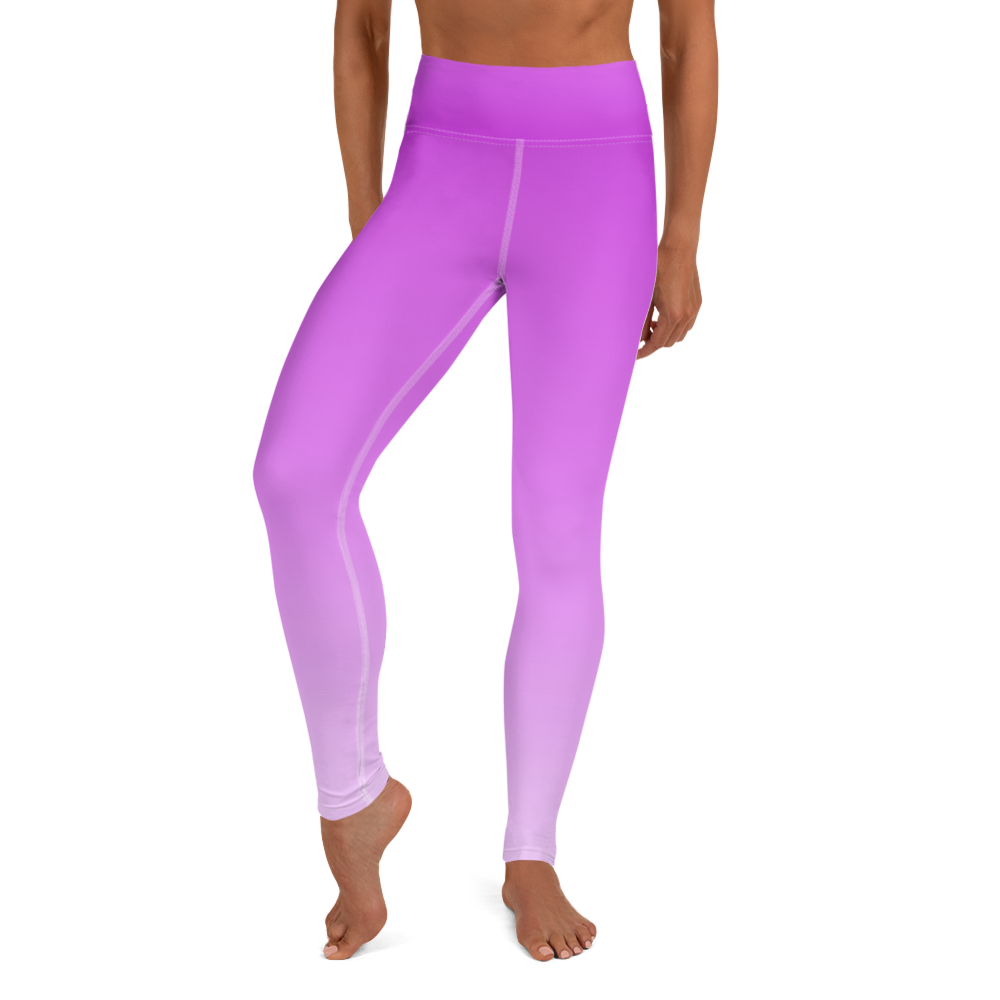 Fuchsia | Color Gradients | All-Over Print Yoga Leggings - #3