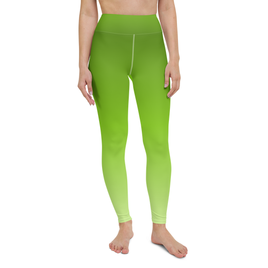 Lime | Color Gradients | All-Over Print Yoga Leggings - #2