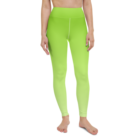 Lime | Color Gradients | All-Over Print Yoga Leggings - #4