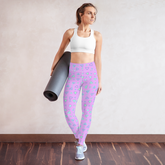 Rainbow Of Hearts | Batch 01 | Seamless Patterns | All-Over Print Yoga Leggings - #5