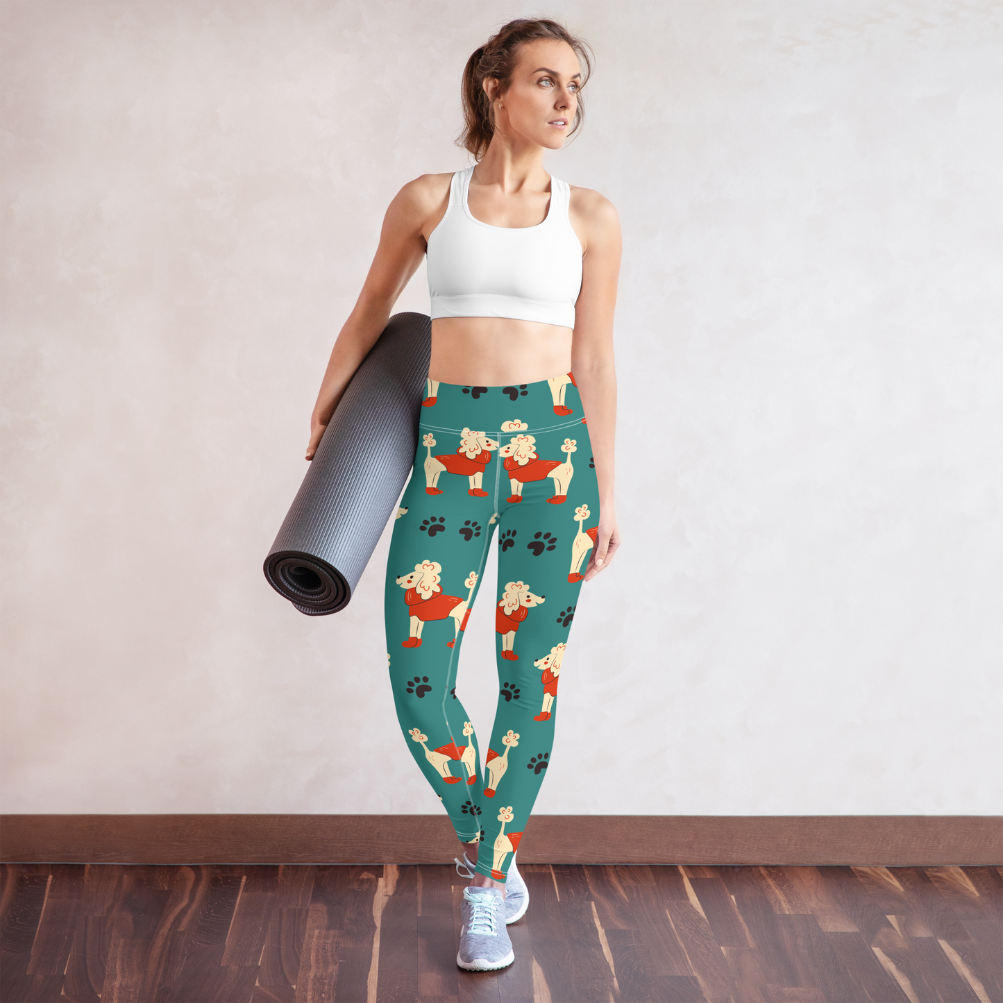 Cozy Dogs | Seamless Patterns | All-Over Print Yoga Leggings - #1