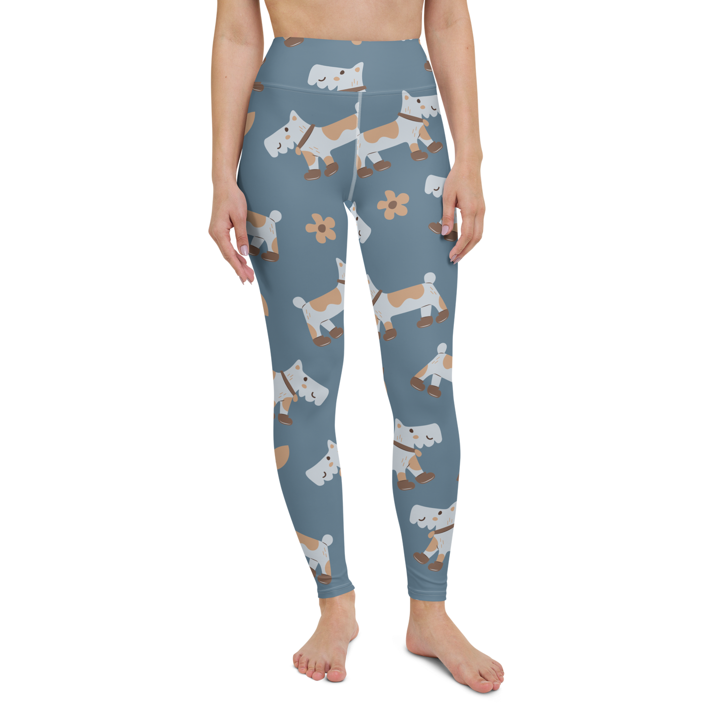 Cozy Dogs | Seamless Patterns | All-Over Print Yoga Leggings - #2