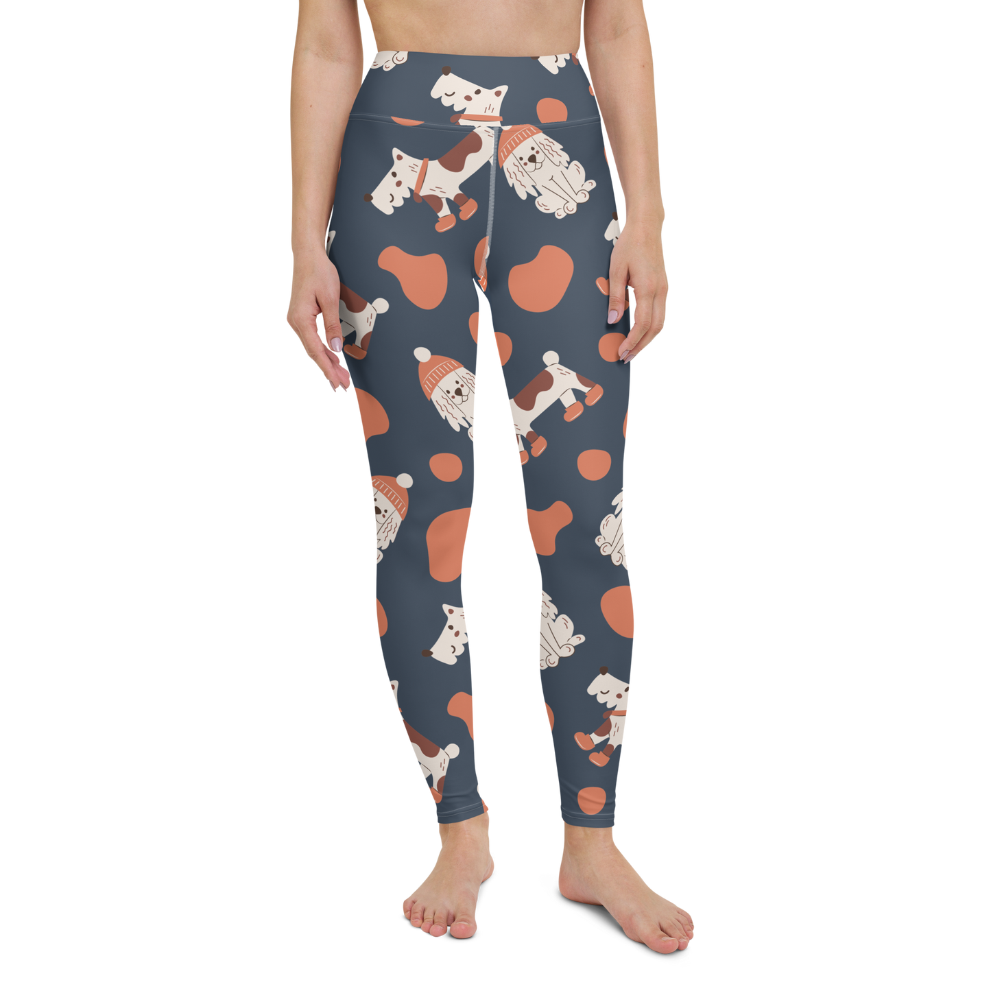 Cozy Dogs | Seamless Patterns | All-Over Print Yoga Leggings - #5