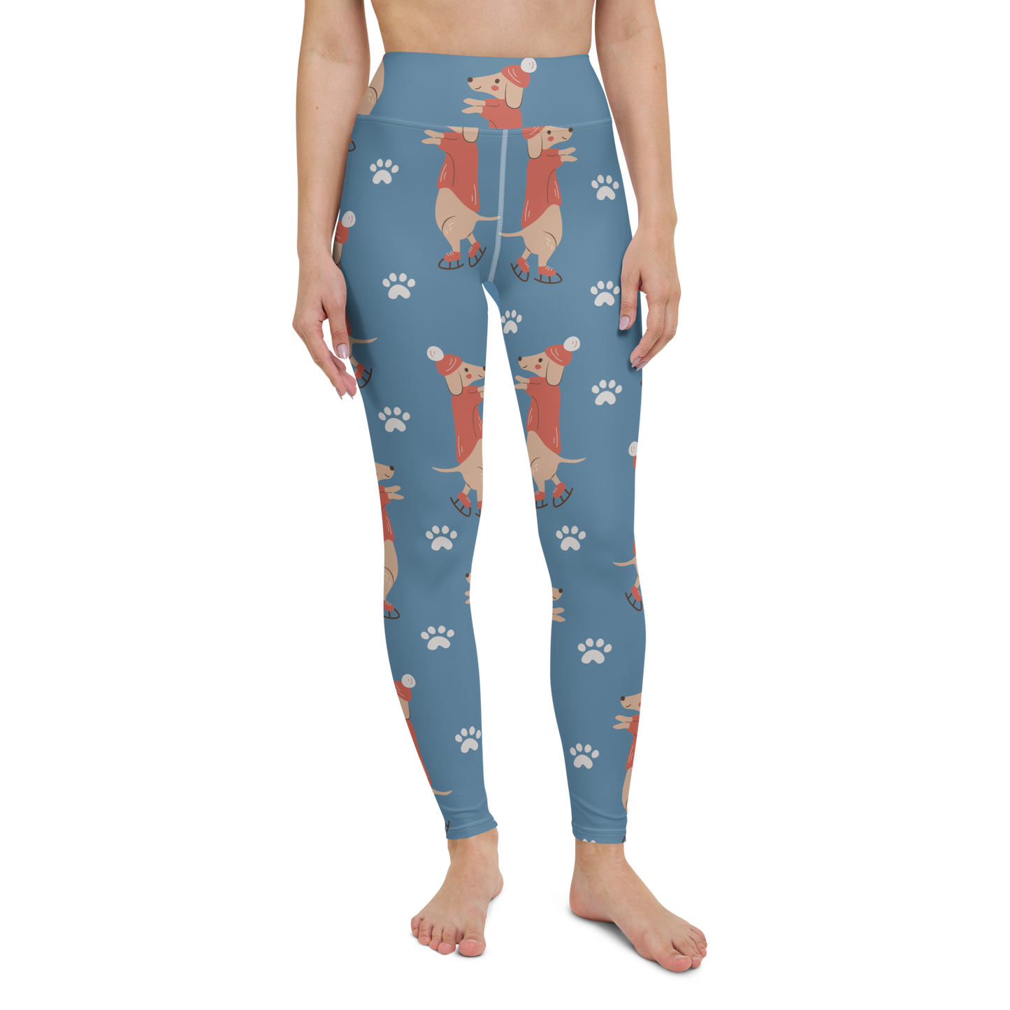 Cozy Dogs | Seamless Patterns | All-Over Print Yoga Leggings - #6