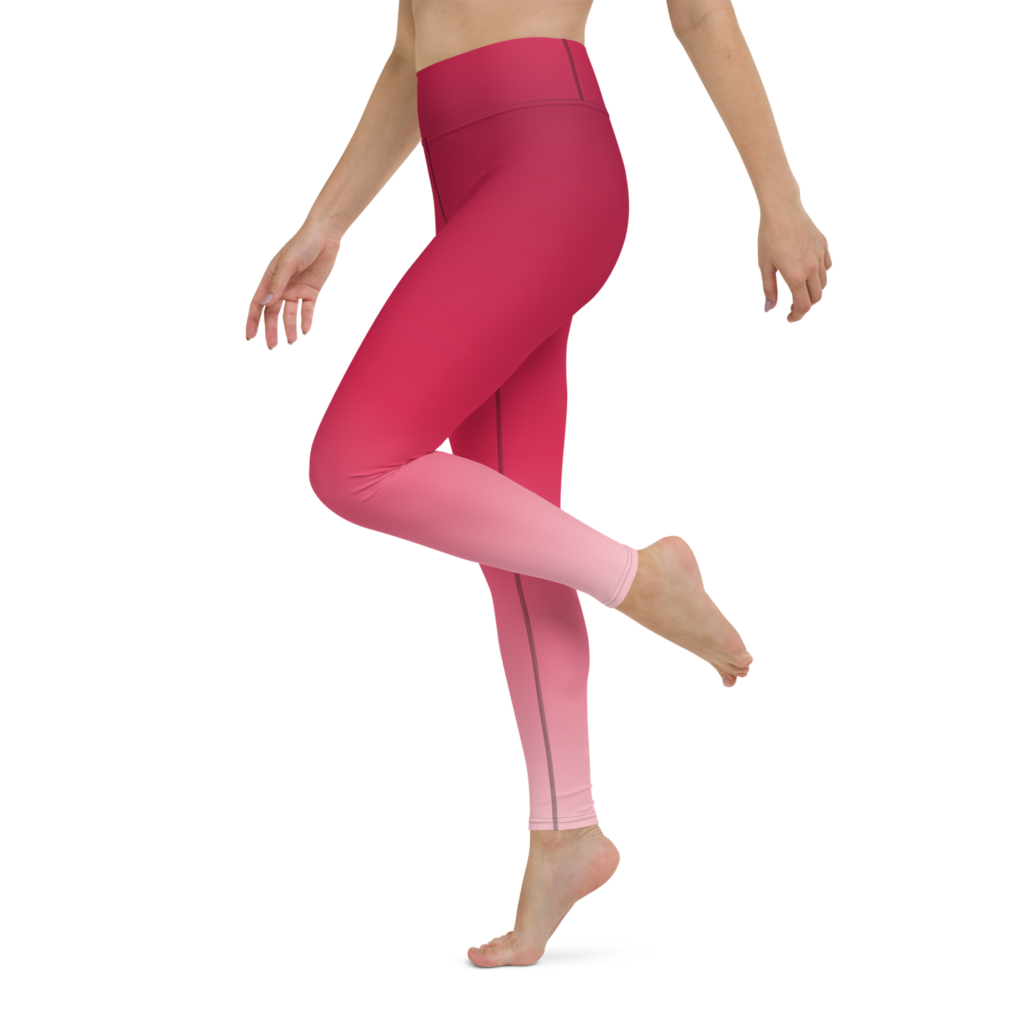 Rose | Color Gradients | All-Over Print Yoga Leggings - #1