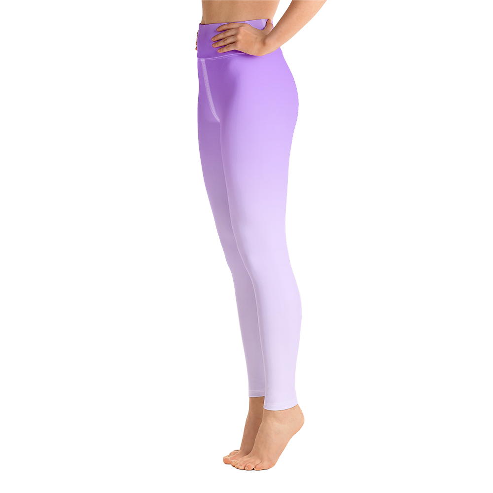 Purple | Color Gradients | All-Over Print Yoga Leggings - #5