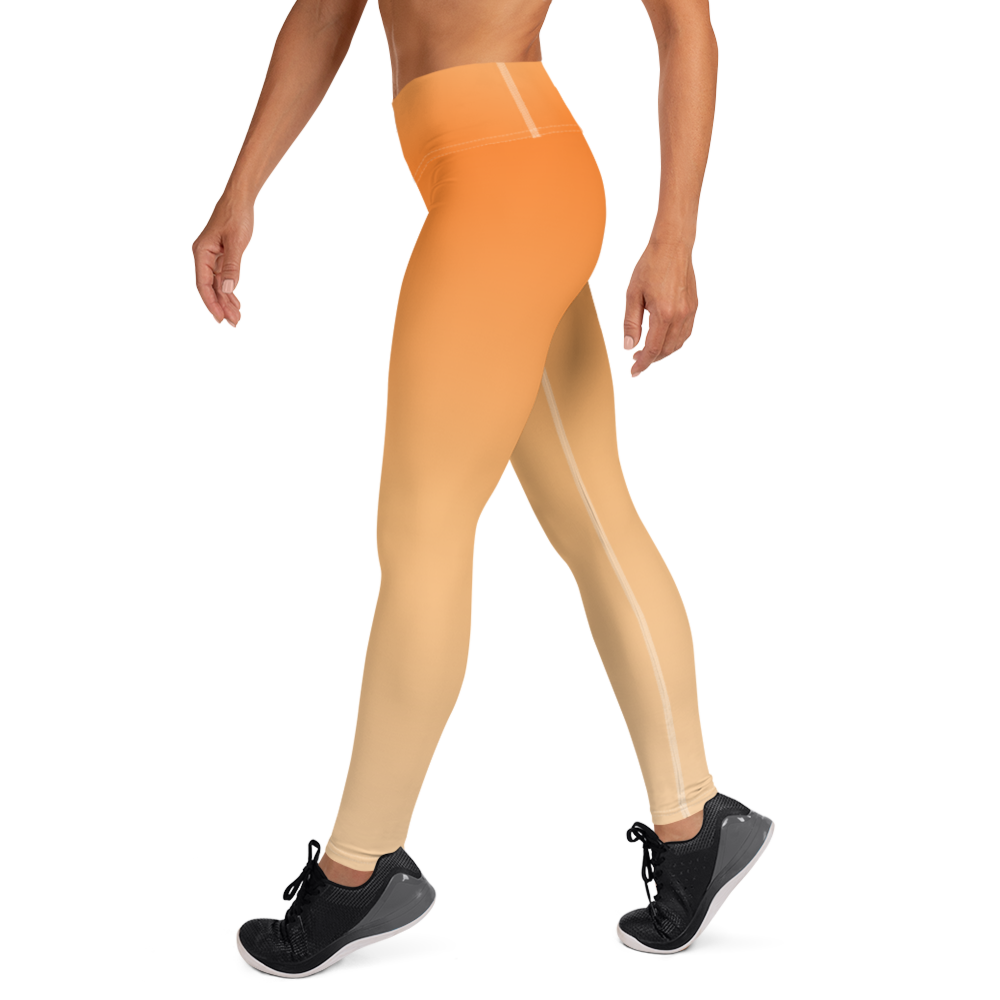 Orange | Color Gradients | All-Over Print Yoga Leggings - #4
