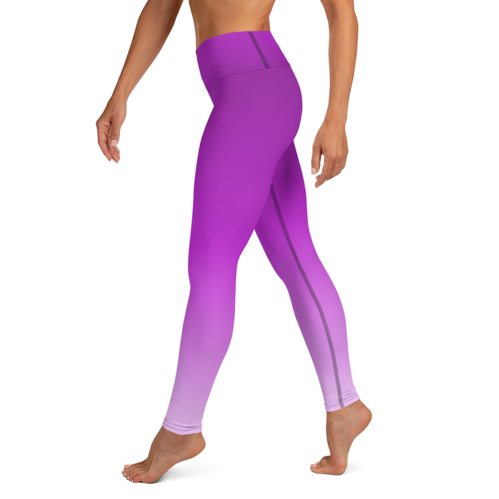 Fuchsia | Color Gradients | All-Over Print Yoga Leggings - #1