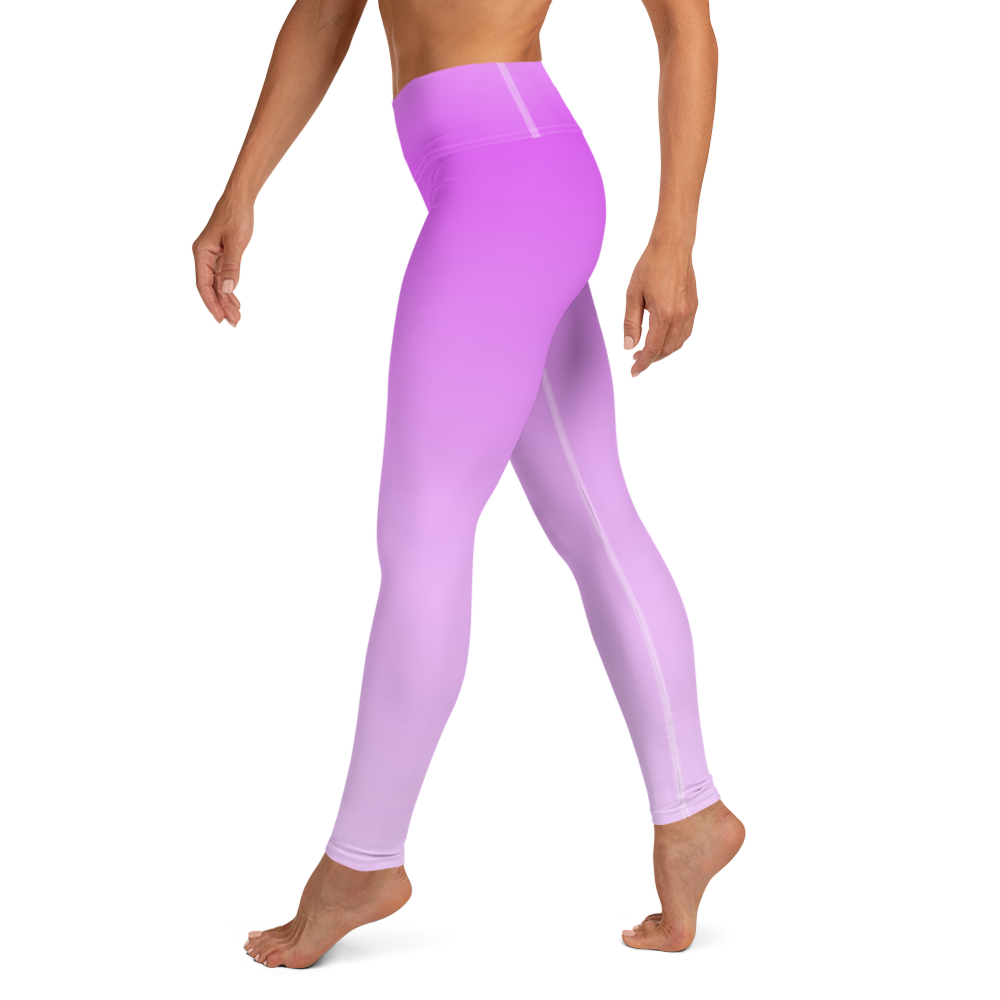 Fuchsia | Color Gradients | All-Over Print Yoga Leggings - #4