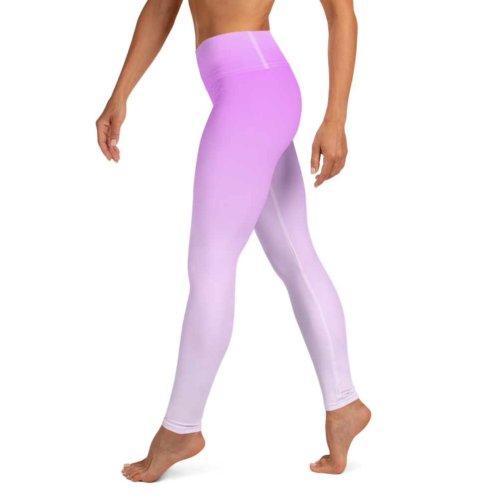 Fuchsia | Color Gradients | All-Over Print Yoga Leggings - #5