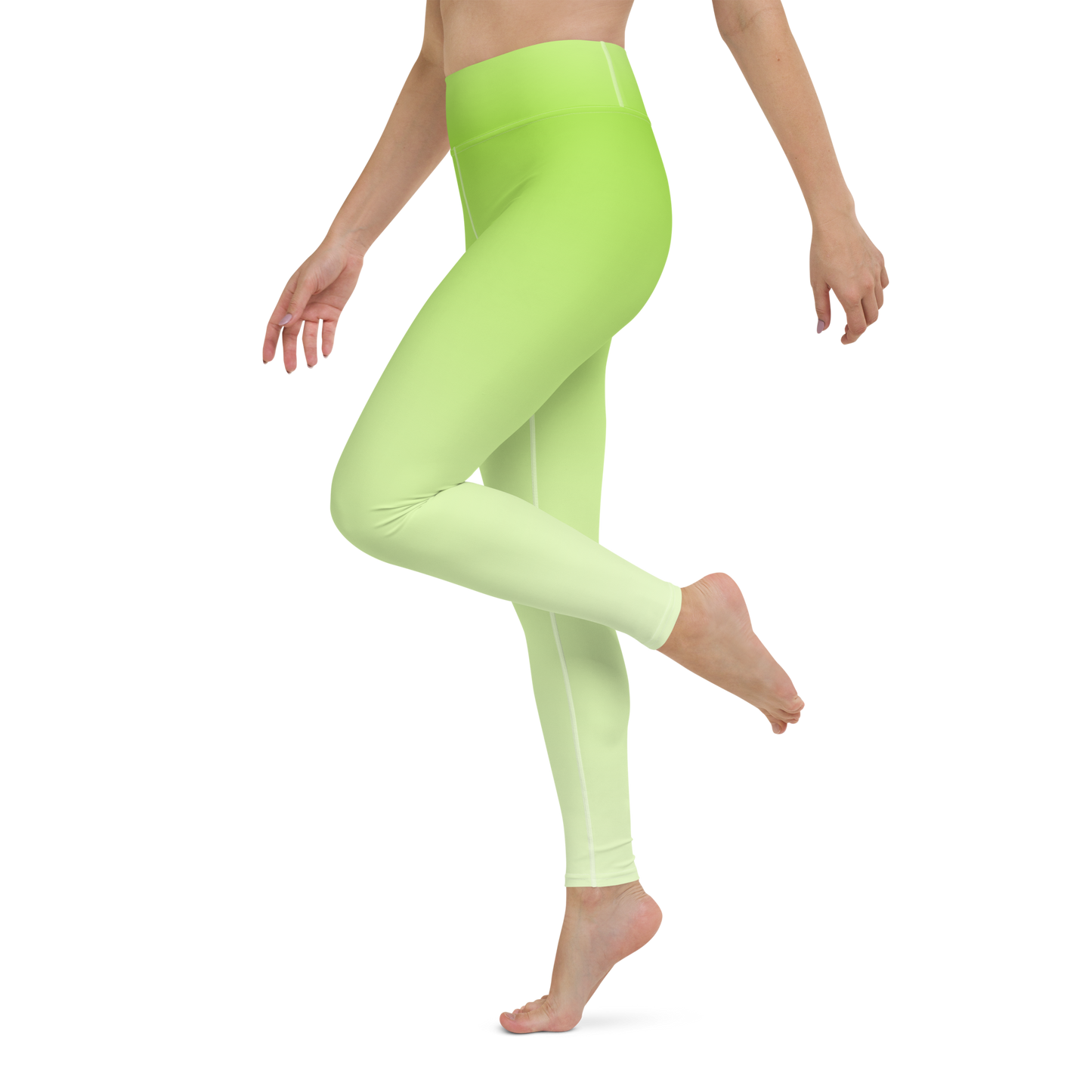 Lime | Color Gradients | All-Over Print Yoga Leggings - #5
