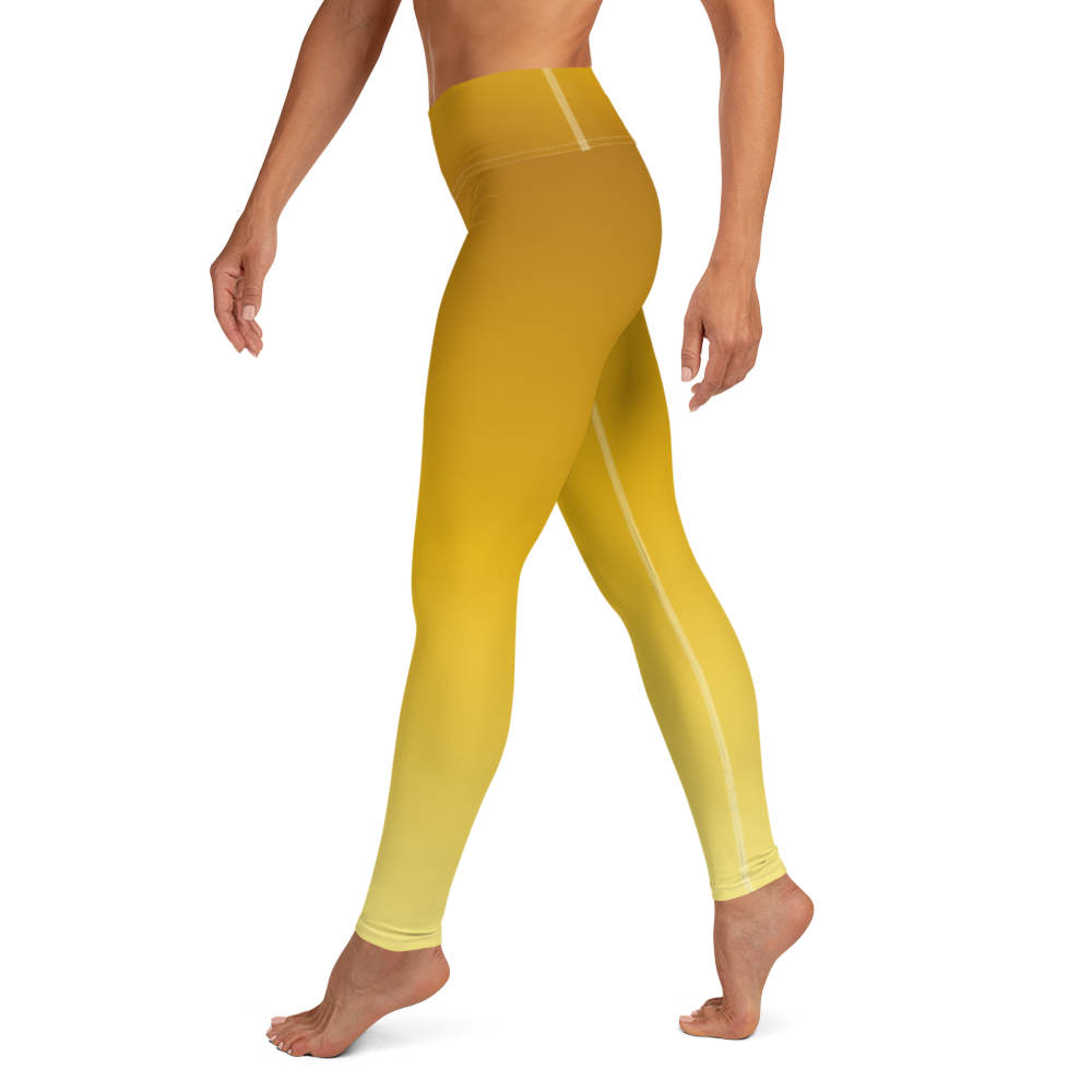 Yellow | Color Gradients | All-Over Print Yoga Leggings - #2