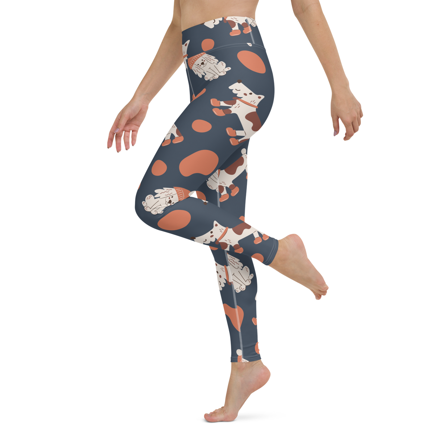 Cozy Dogs | Seamless Patterns | All-Over Print Yoga Leggings - #5