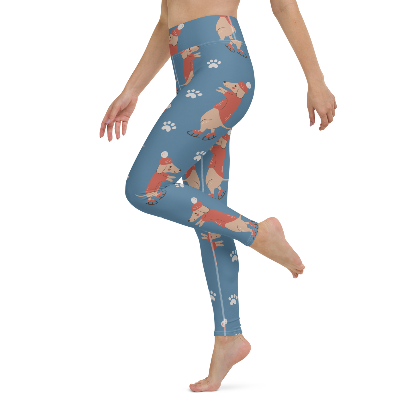 Cozy Dogs | Seamless Patterns | All-Over Print Yoga Leggings - #6