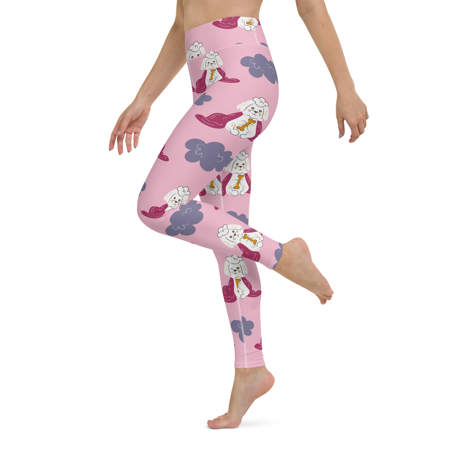 Cozy Dogs | Seamless Patterns | All-Over Print Yoga Leggings - #10