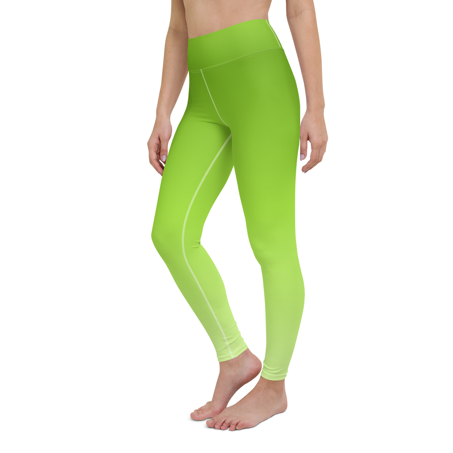 Lime | Color Gradients | All-Over Print Yoga Leggings - #3