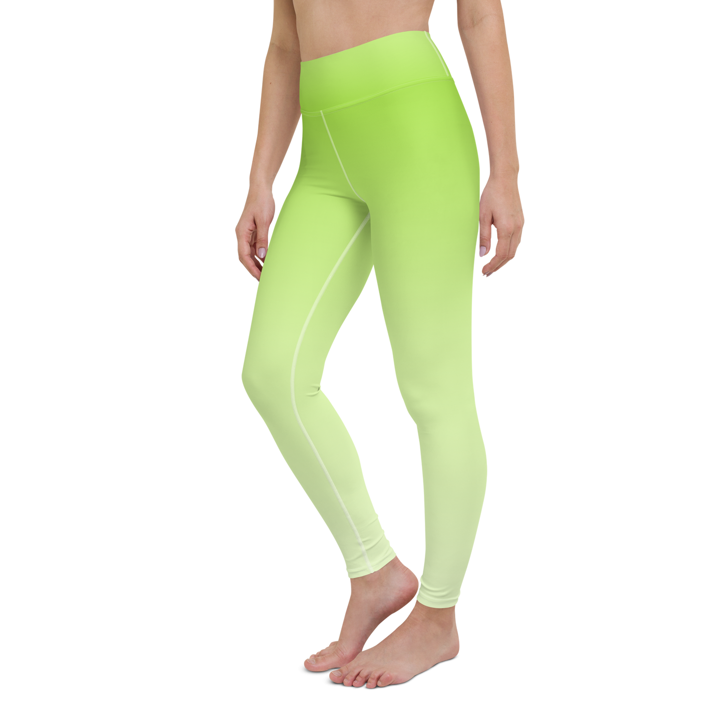 Lime | Color Gradients | All-Over Print Yoga Leggings - #5