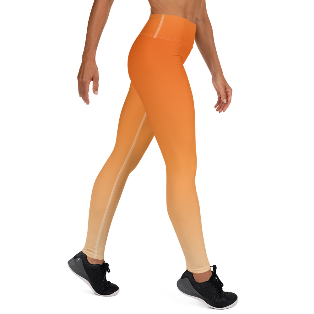 Orange | Color Gradients | All-Over Print Yoga Leggings - #3