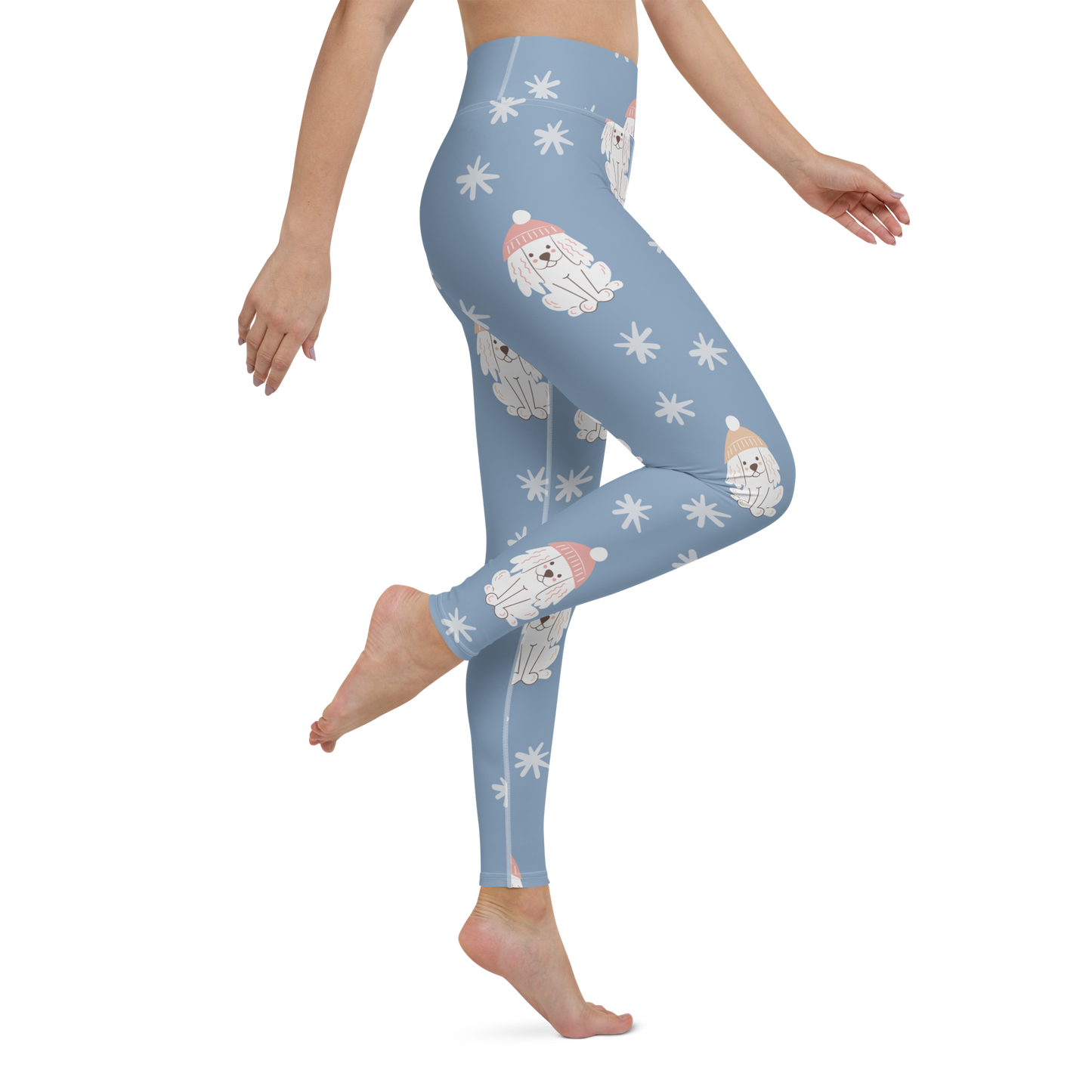 Cozy Dogs | Seamless Patterns | All-Over Print Yoga Leggings - #3
