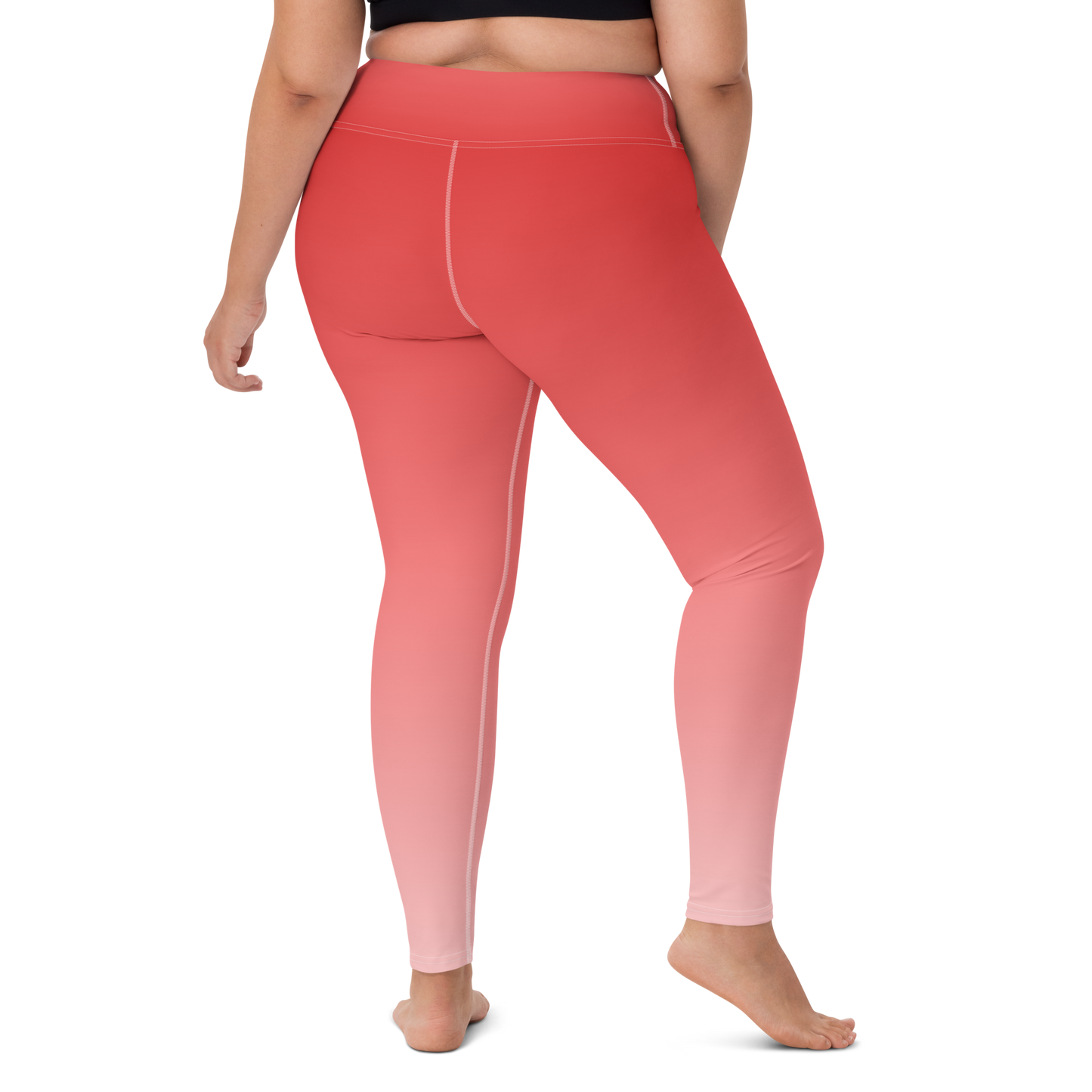 Red | Color Gradients | All-Over Print Yoga Leggings - #3