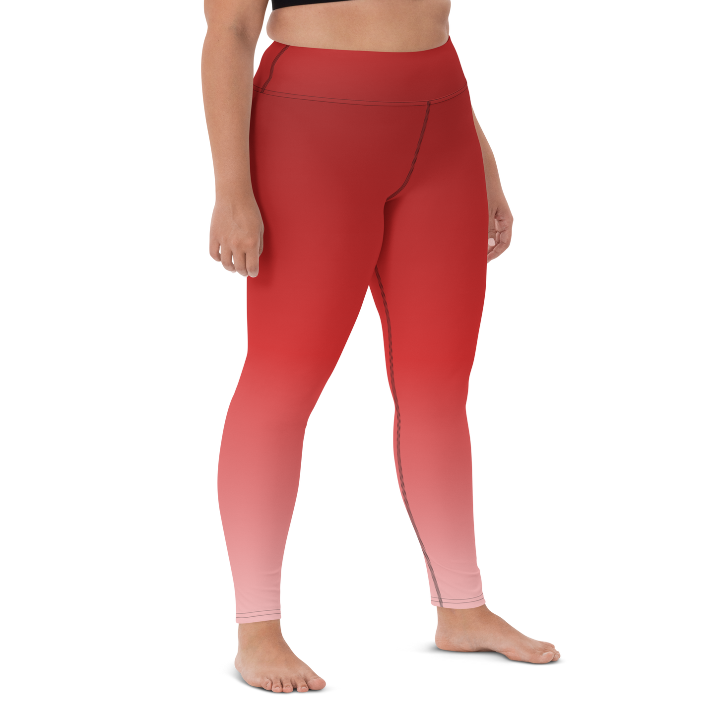 Red | Color Gradients | All-Over Print Yoga Leggings - #1