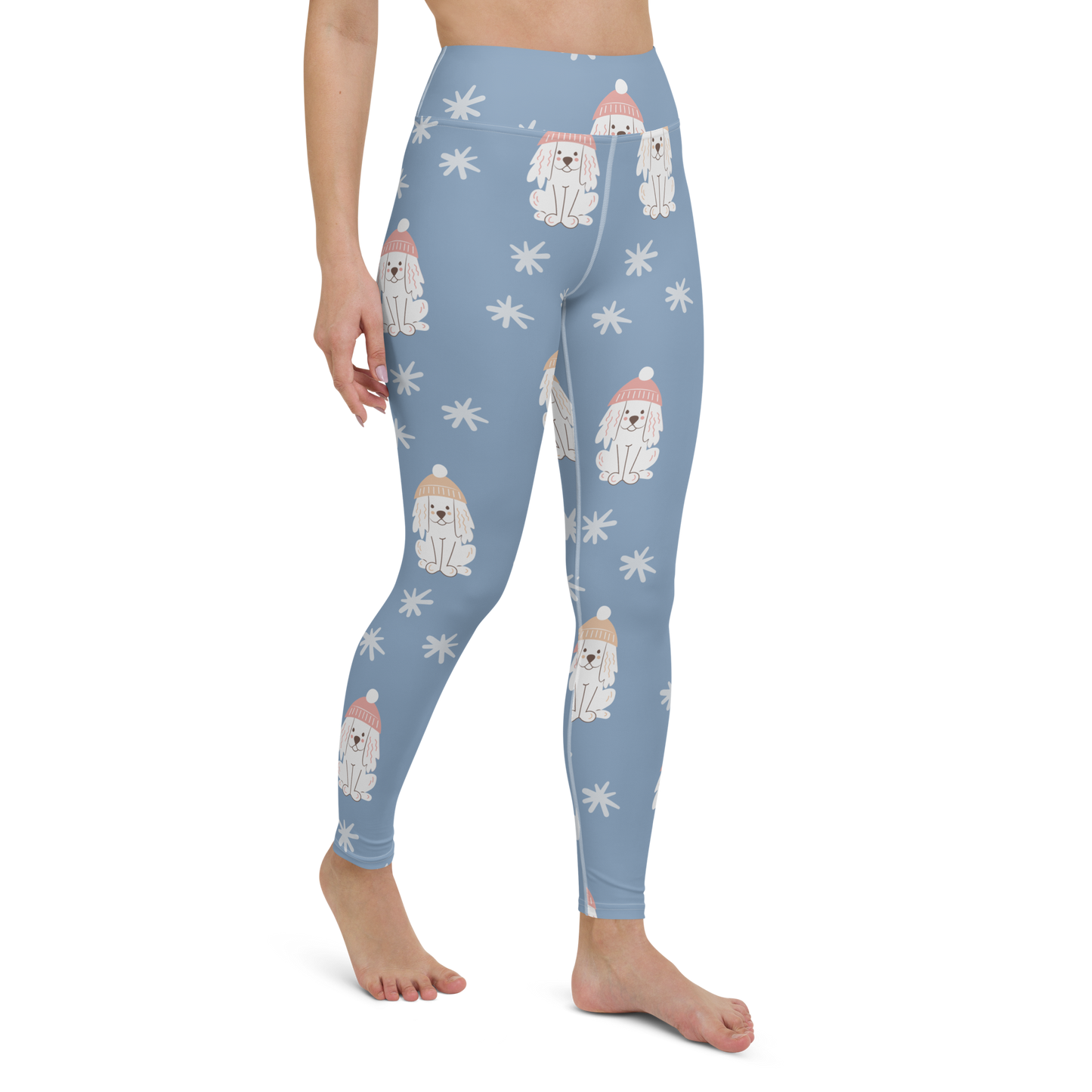 Cozy Dogs | Seamless Patterns | All-Over Print Yoga Leggings - #3