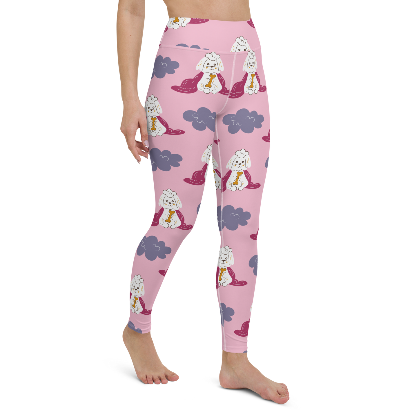 Cozy Dogs | Seamless Patterns | All-Over Print Yoga Leggings - #10
