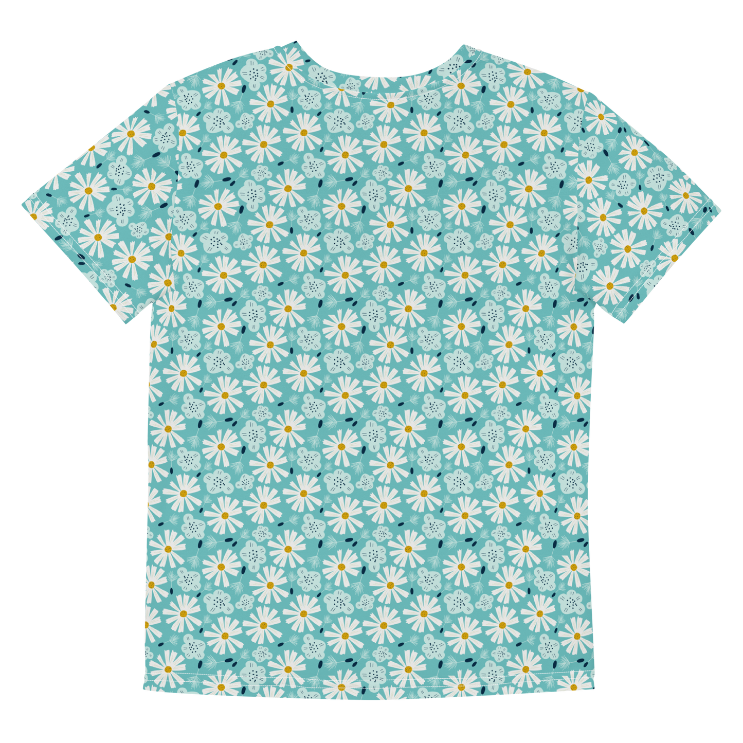 Scandinavian Spring Floral | Seamless Patterns | All-Over Print Youth Crew Neck T-shirt - #10