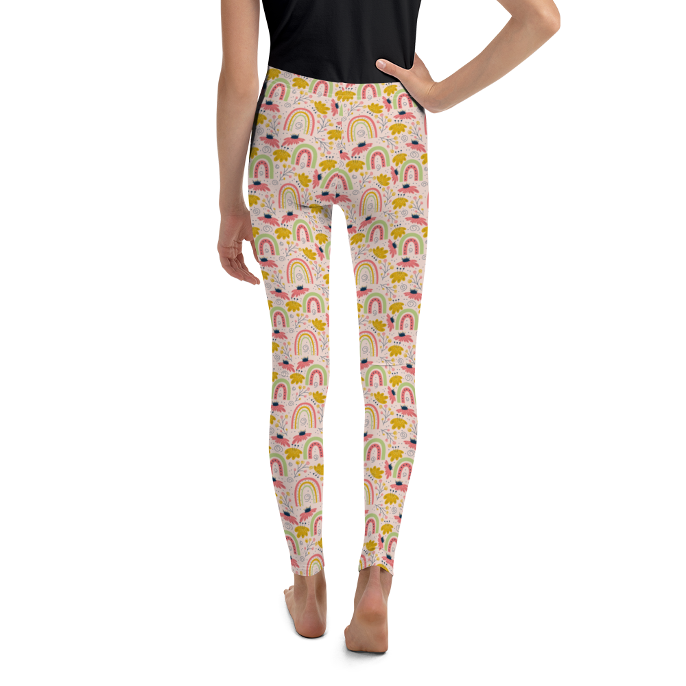 Scandinavian Spring Floral | Seamless Patterns | All-Over Print Youth Leggings - #7