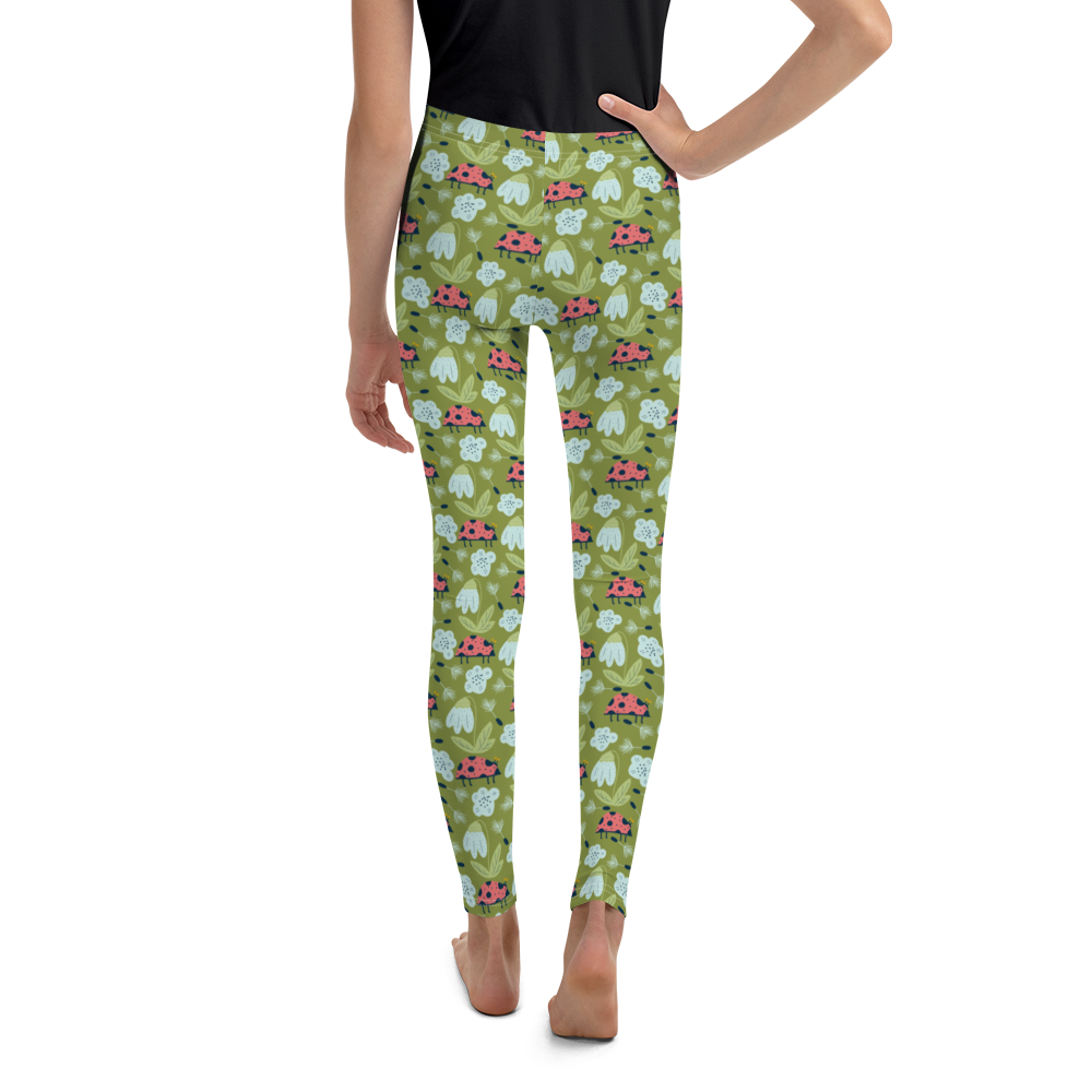 Scandinavian Spring Floral | Seamless Patterns | All-Over Print Youth Leggings - #5