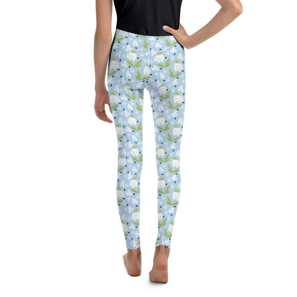 Scandinavian Spring Floral | Seamless Patterns | All-Over Print Youth Leggings - #3