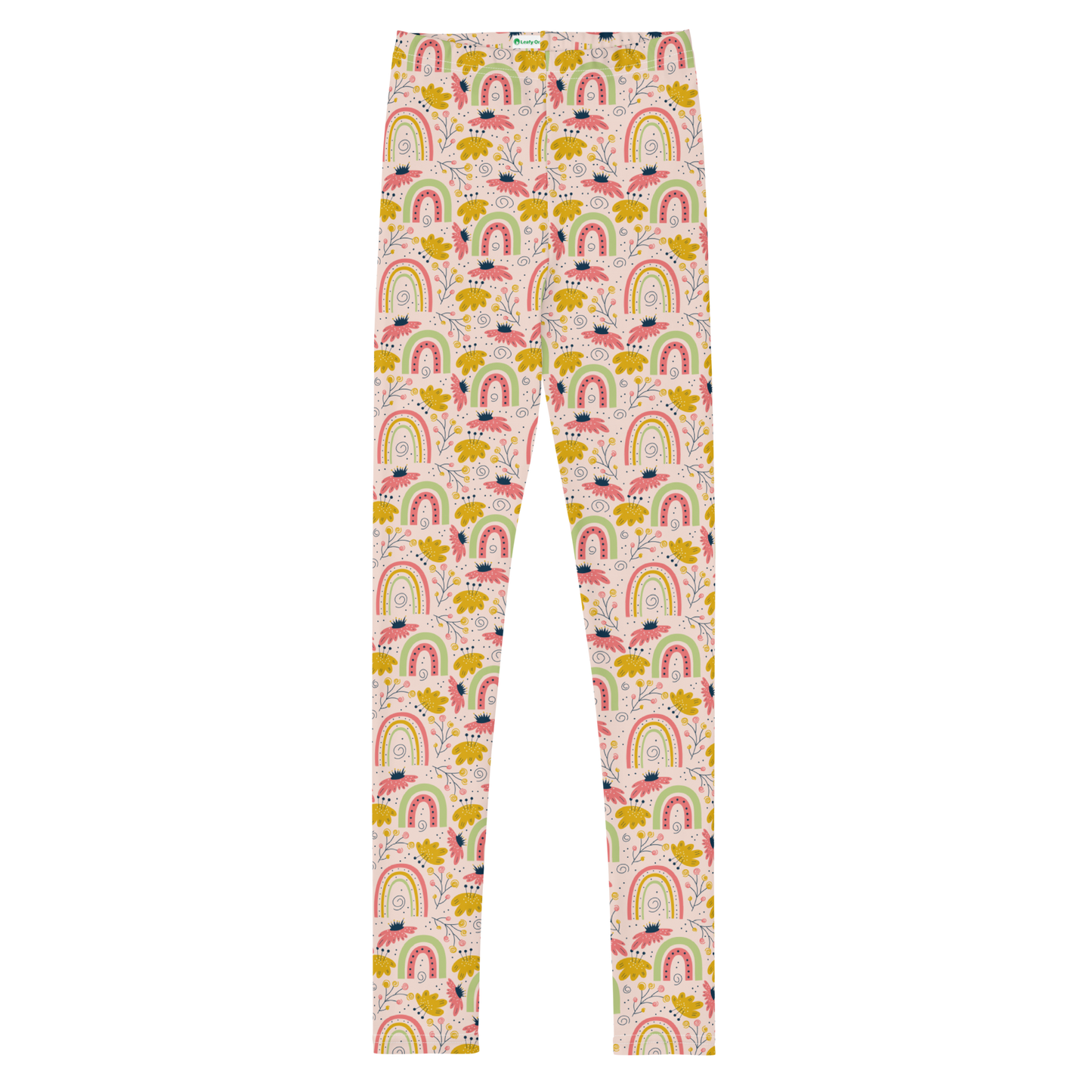 Scandinavian Spring Floral | Seamless Patterns | All-Over Print Youth Leggings - #7