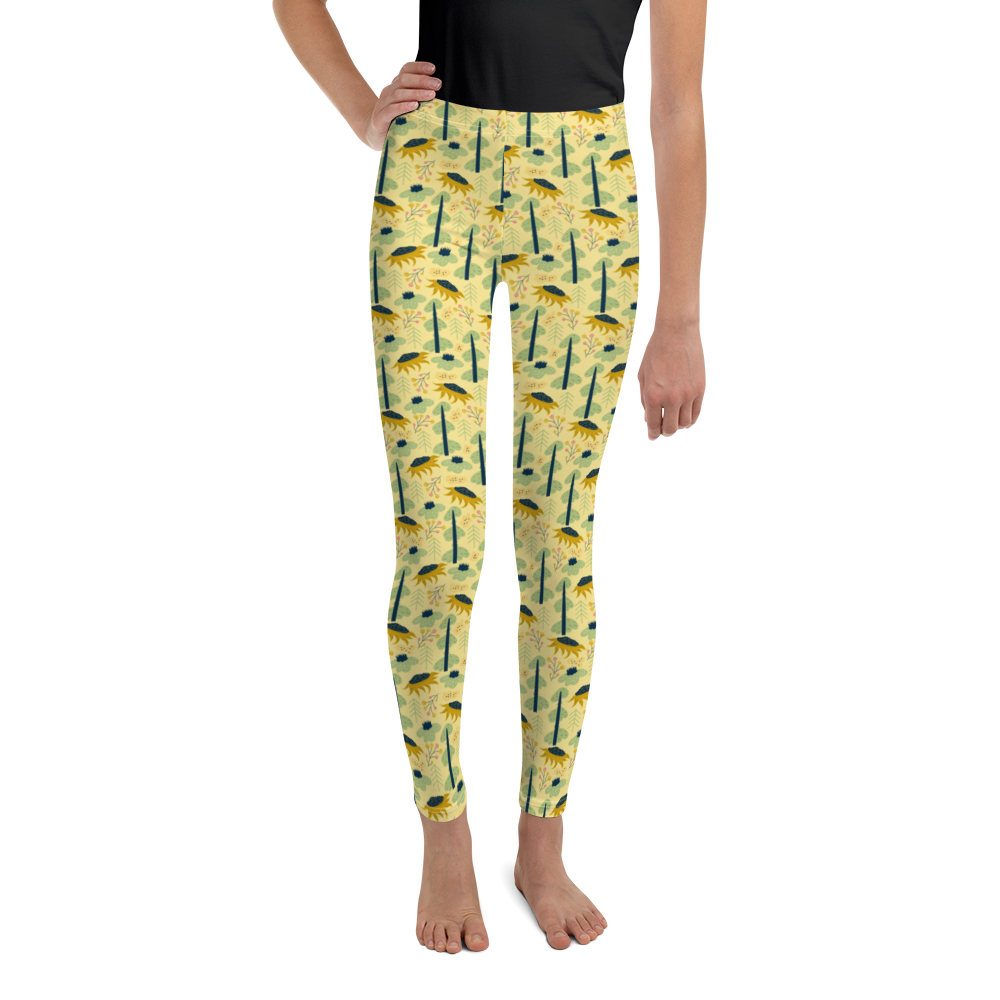 Scandinavian Spring Floral | Seamless Patterns | All-Over Print Youth Leggings - #1