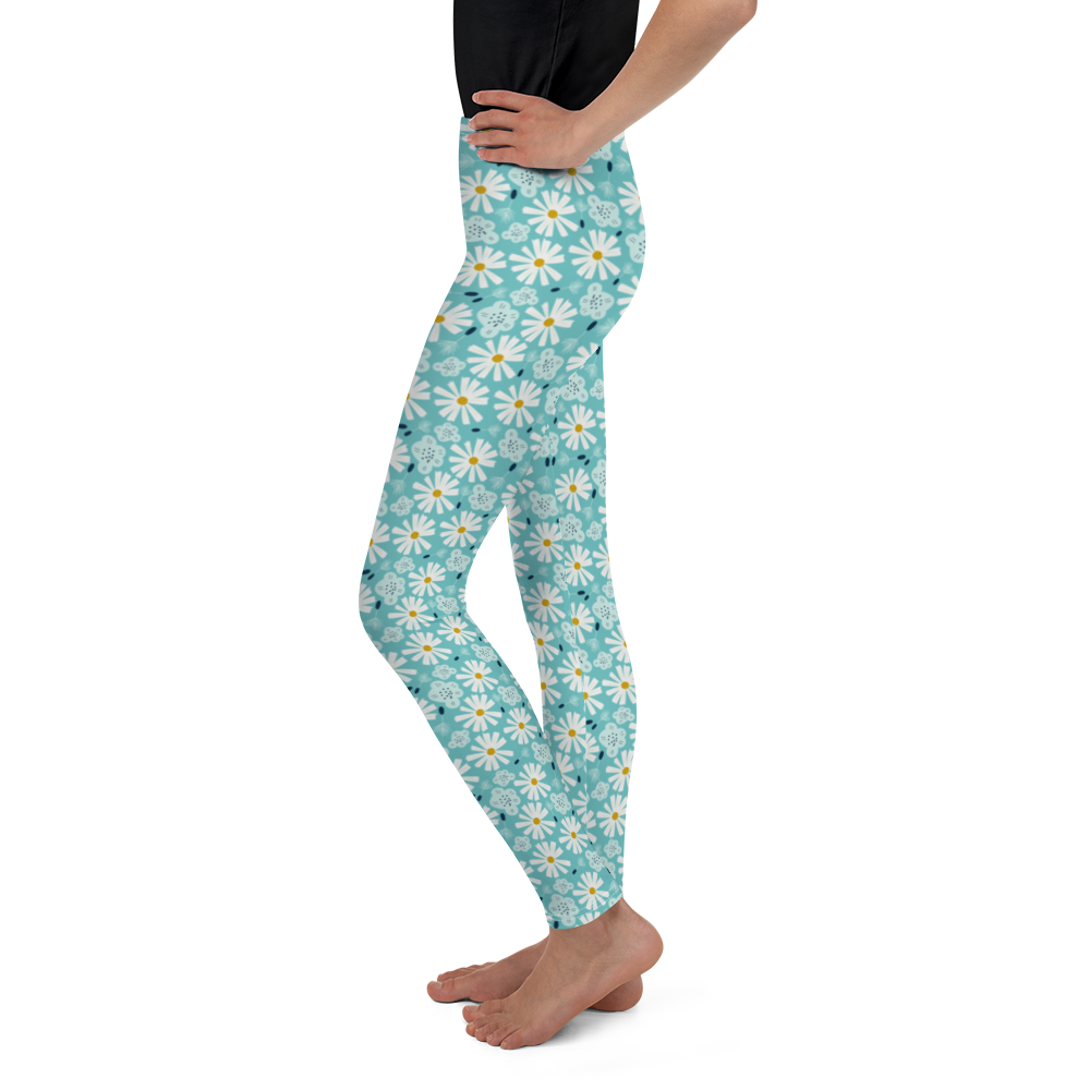 Scandinavian Spring Floral | Seamless Patterns | All-Over Print Youth Leggings - #10