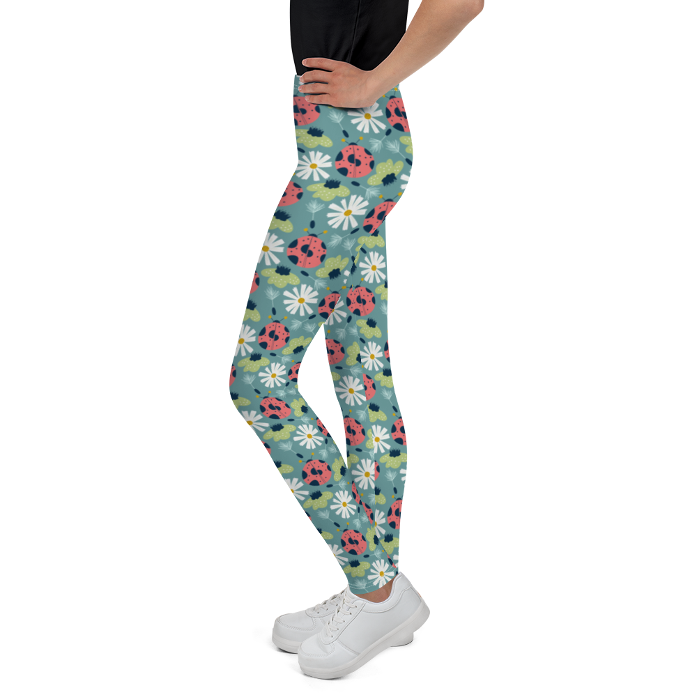 Scandinavian Spring Floral | Seamless Patterns | All-Over Print Youth Leggings - #2