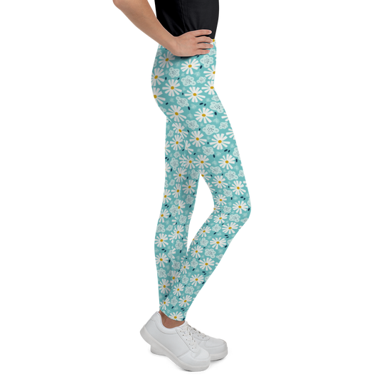 Scandinavian Spring Floral | Seamless Patterns | All-Over Print Youth Leggings - #10