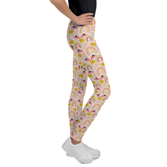 Scandinavian Spring Floral | Seamless Patterns | All-Over Print Youth Leggings - #7