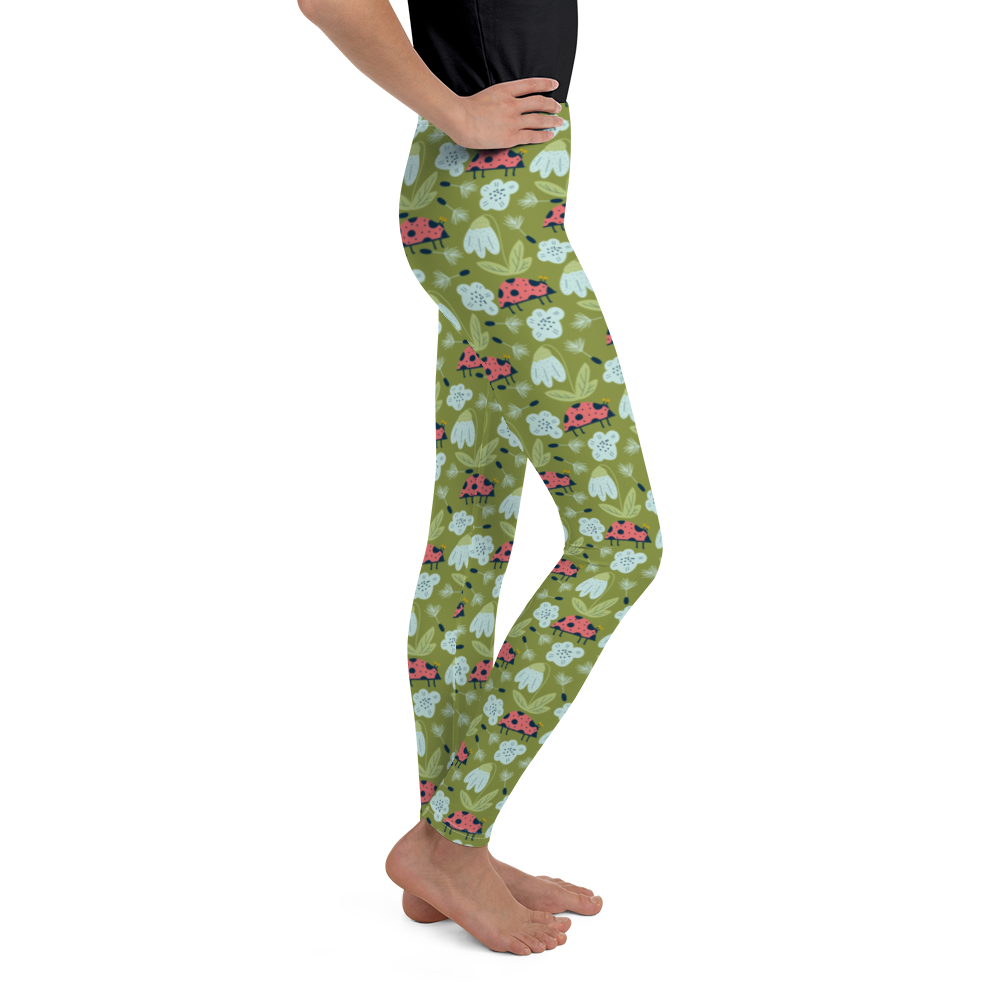 Scandinavian Spring Floral | Seamless Patterns | All-Over Print Youth Leggings - #5