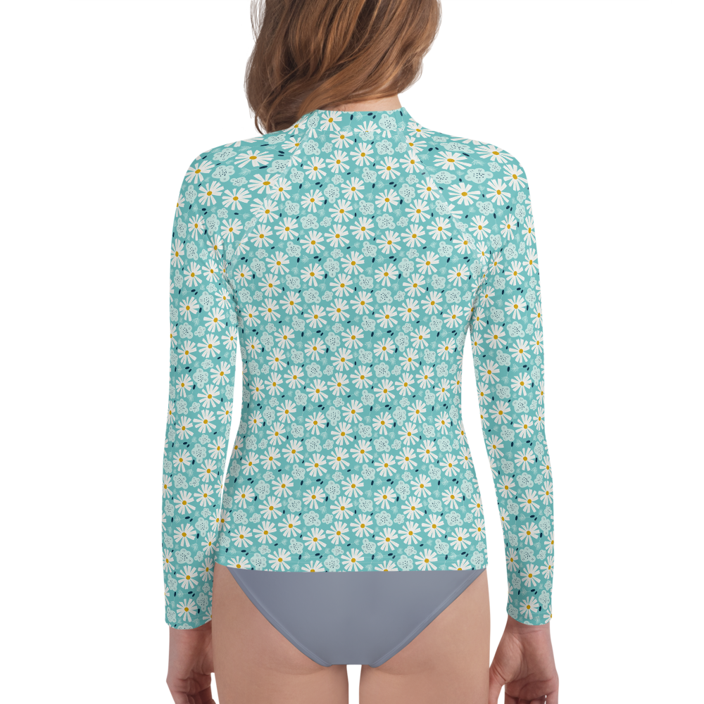 Scandinavian Spring Floral | Seamless Patterns | All-Over Print Youth Rash Guard - #10