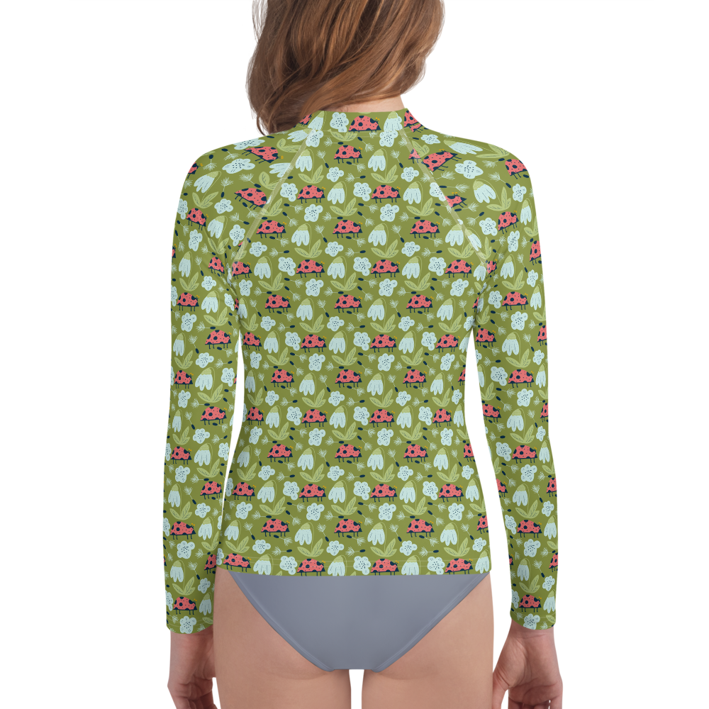 Scandinavian Spring Floral | Seamless Patterns | All-Over Print Youth Rash Guard - #5