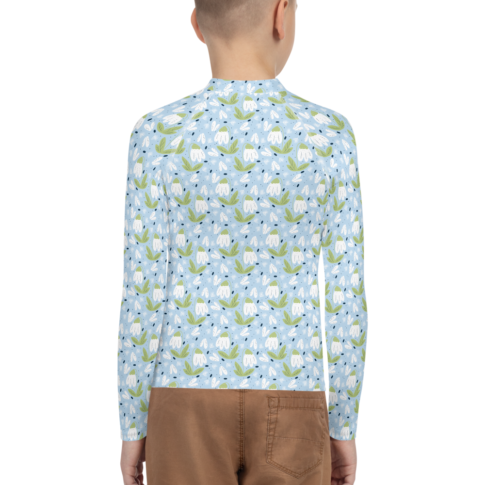 Scandinavian Spring Floral | Seamless Patterns | All-Over Print Youth Rash Guard - #3