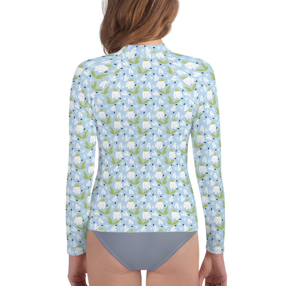 Scandinavian Spring Floral | Seamless Patterns | All-Over Print Youth Rash Guard - #3