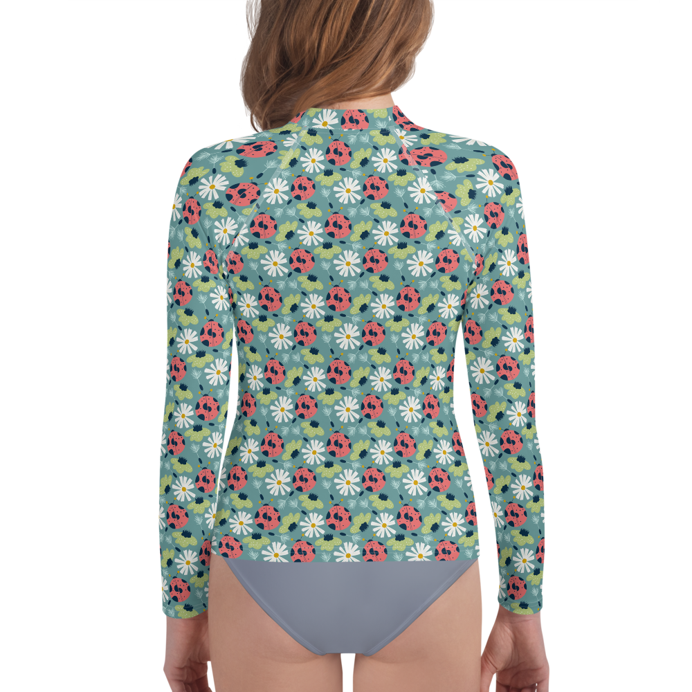 Scandinavian Spring Floral | Seamless Patterns | All-Over Print Youth Rash Guard - #2